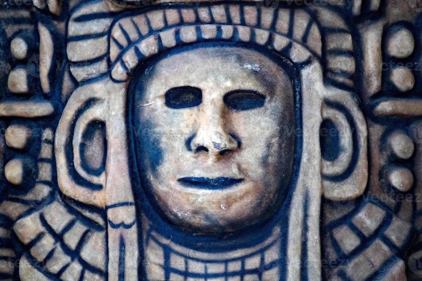 maya skull in mexico photo