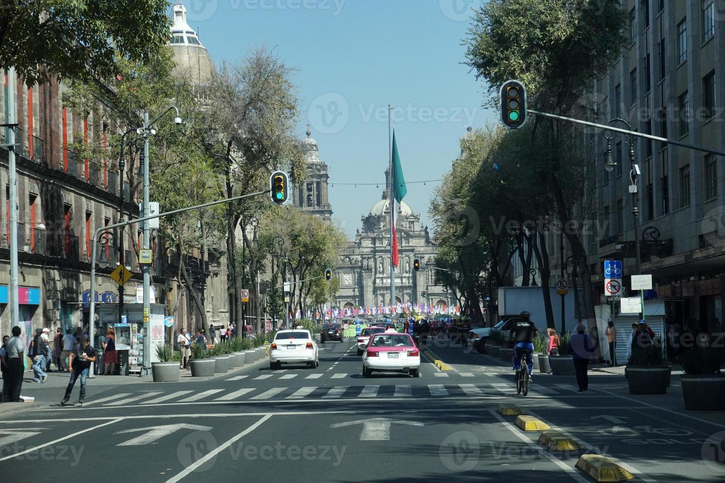 MEXICO CITY, MEXICO - NOVEMBER 5 2017 - Mexican metropolis capital congested traffic photo