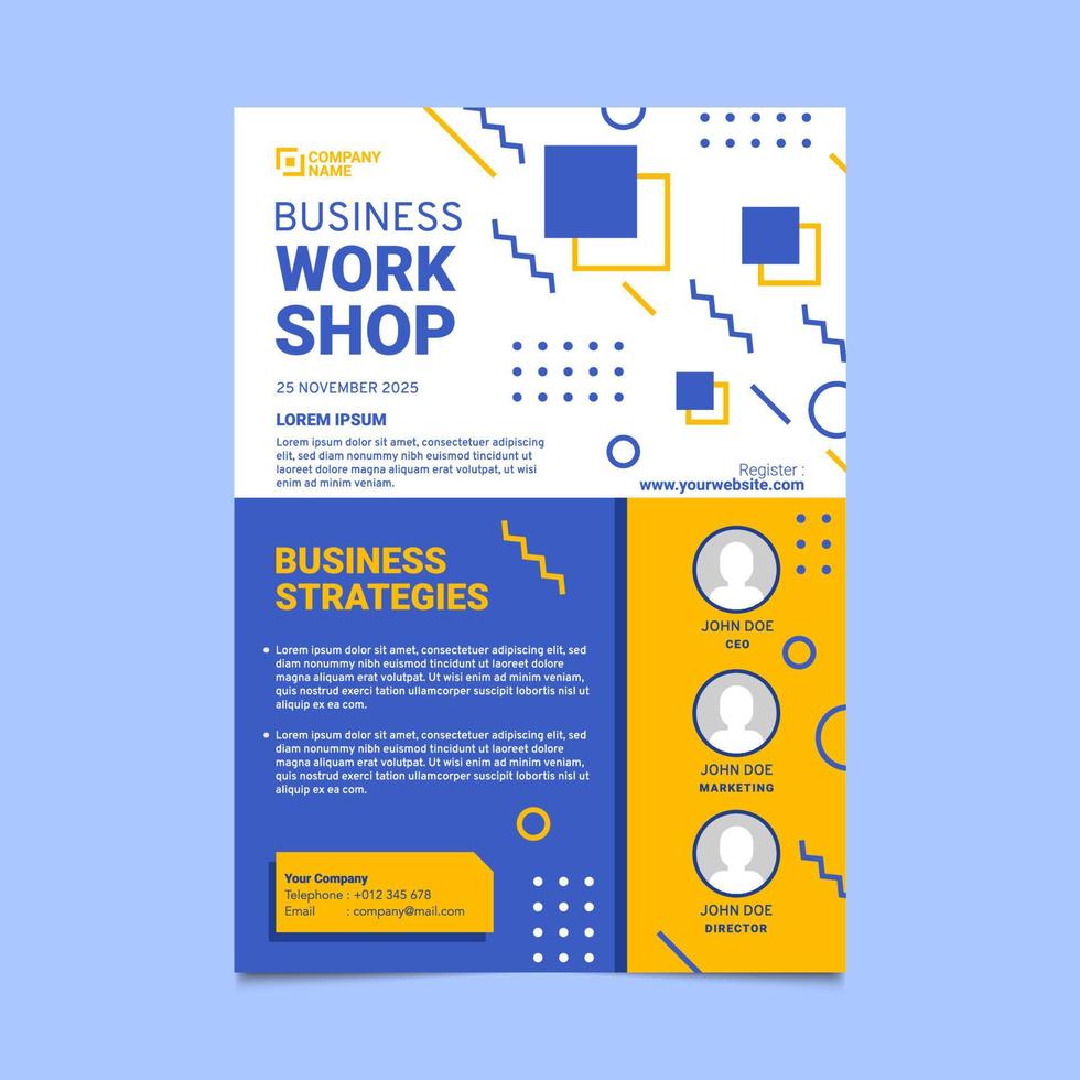 Business Essential Poster Template vector