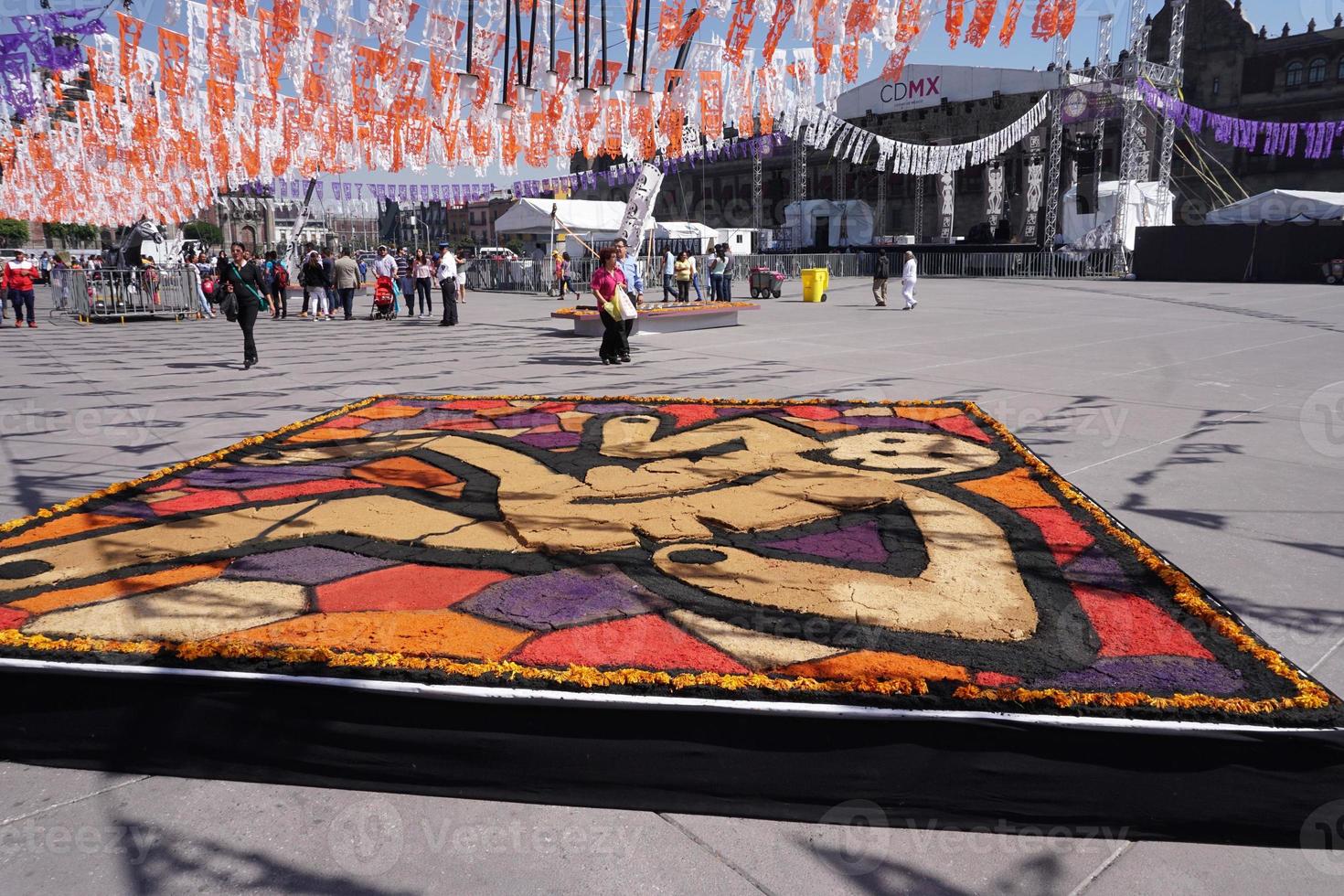 ciudad de méxico, méxico - 5 de noviembre de 2017 - celebración del día de muertos foto