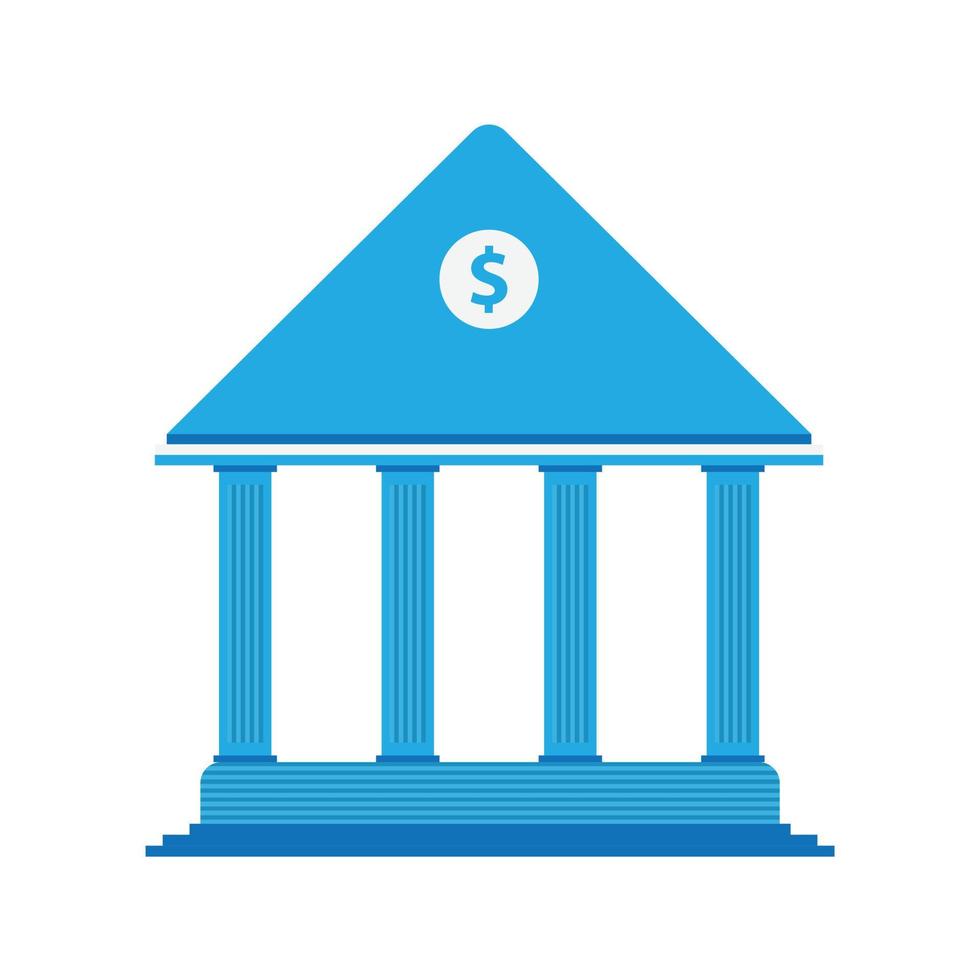 bank isolated on white background vector