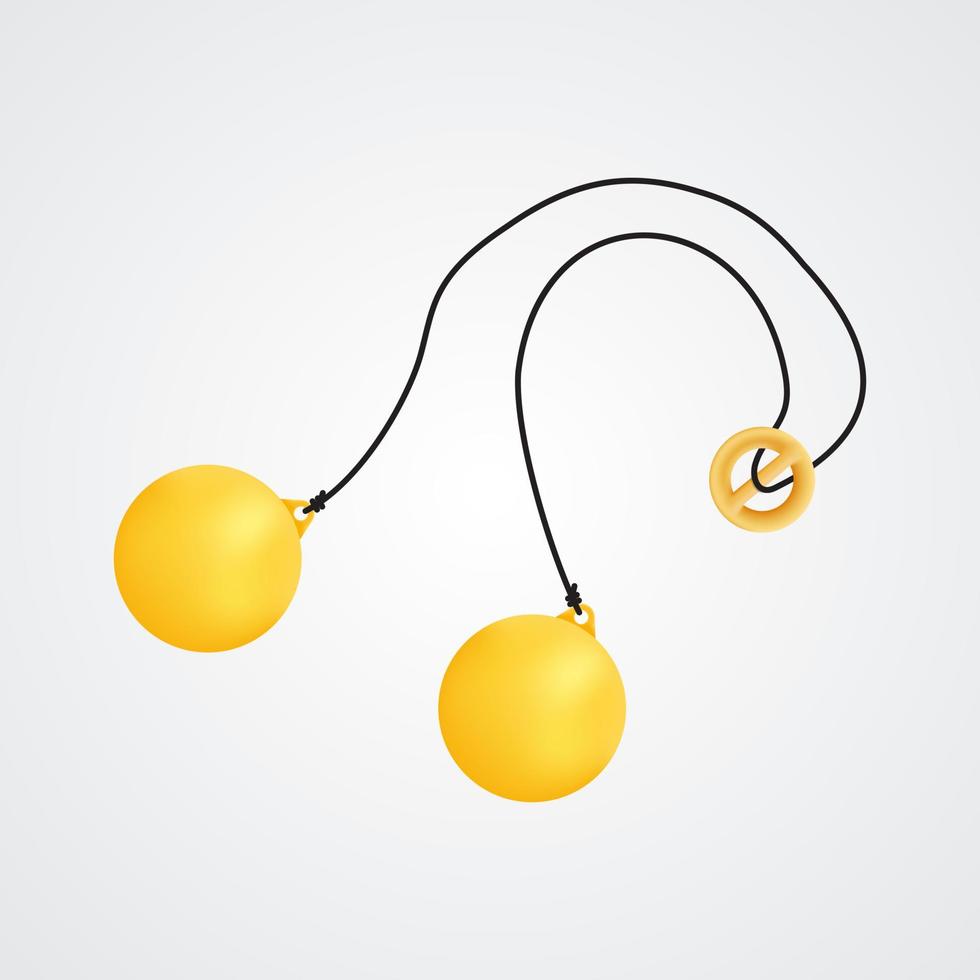 Cackers traditional toys illustration with yellow tone on isolated background vector