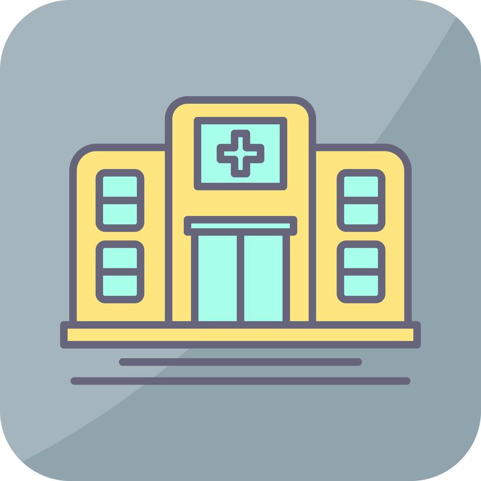 icono de vector de hospital