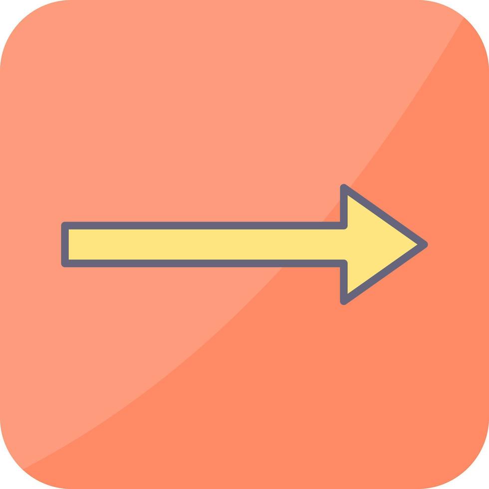 Unique Right Arrow Vector Icon