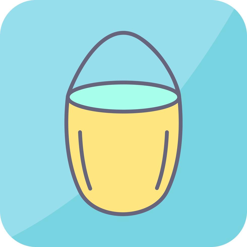 Unique Water Bucket Vector Icon