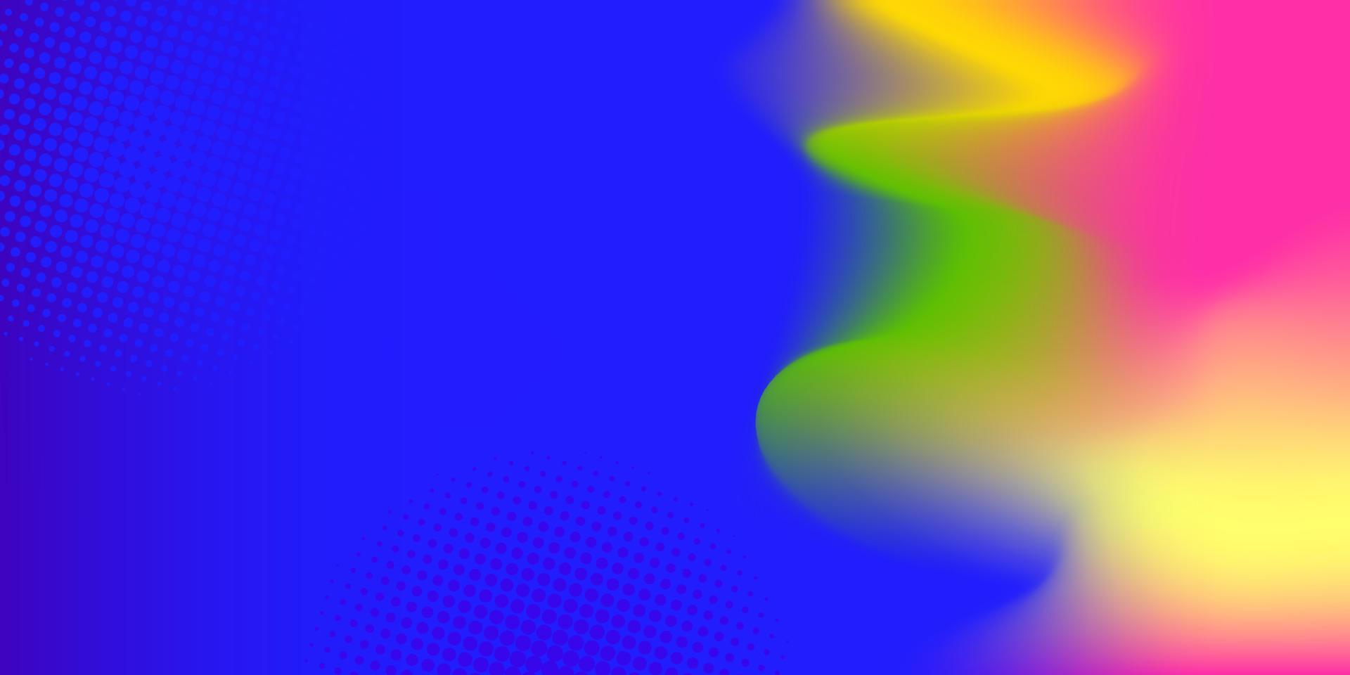 Blue gradient with colorful blurred abstract background. Suitable for landing page or website vector