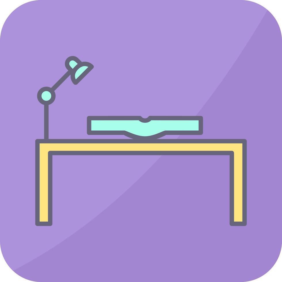 Unique Study Desk Vector Icon