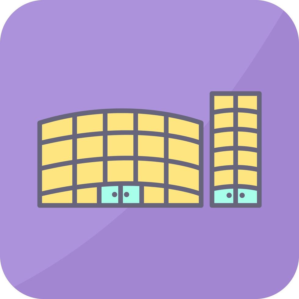 Unique Shopping Mall Vector Icon