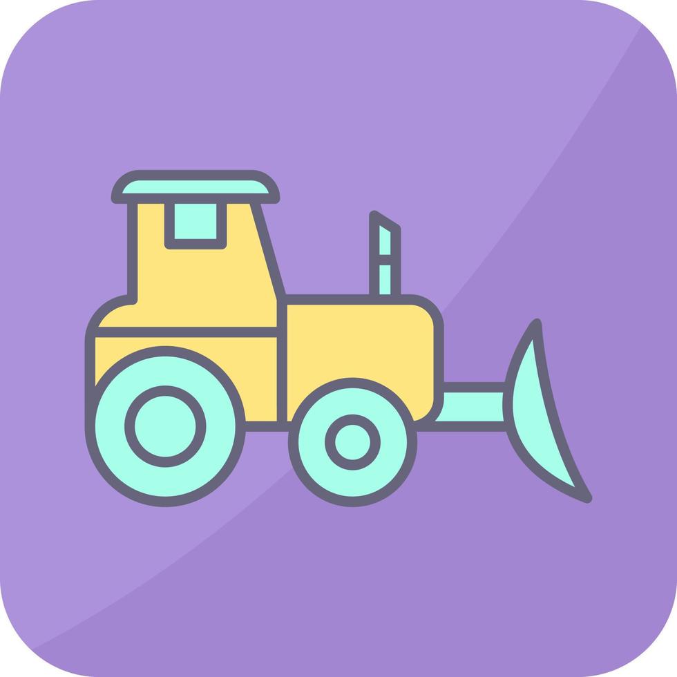 Industrial Tractor Vector Icon