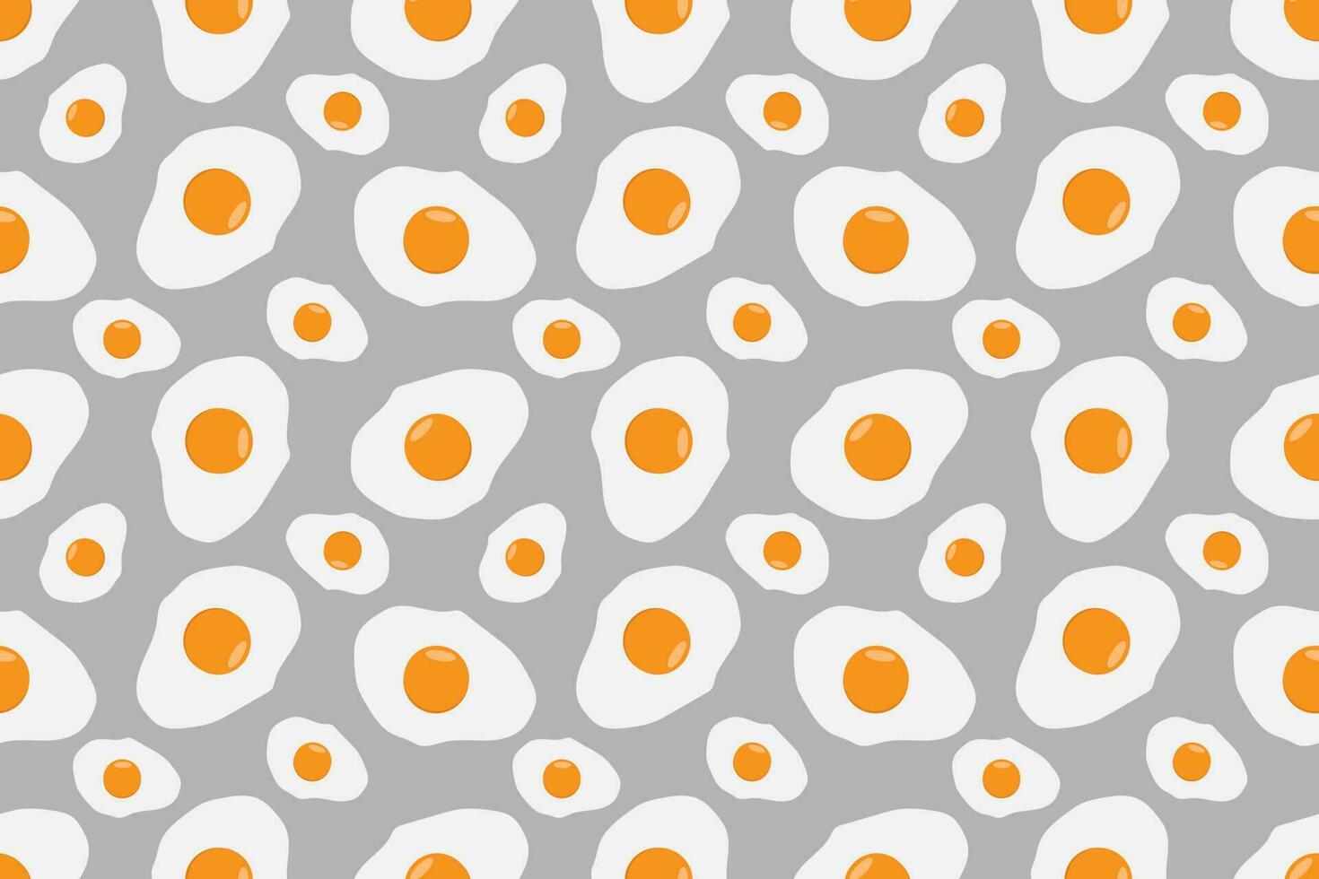 Chicken omelet seamless pattern abstract vector design