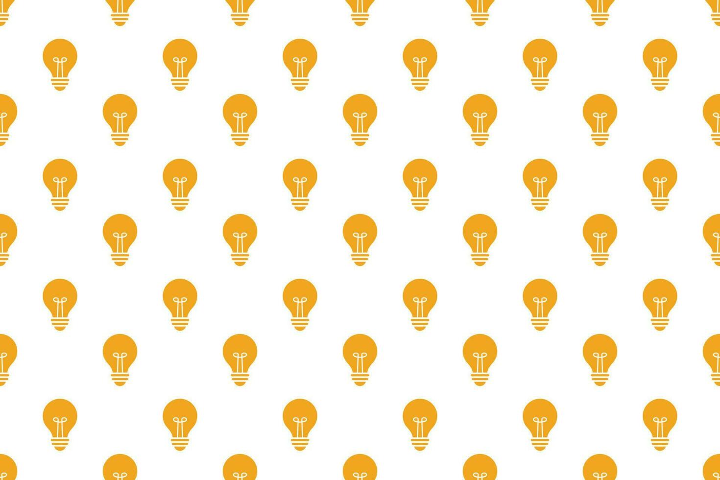 Light bulb electricity seamless pattern on white background vector design