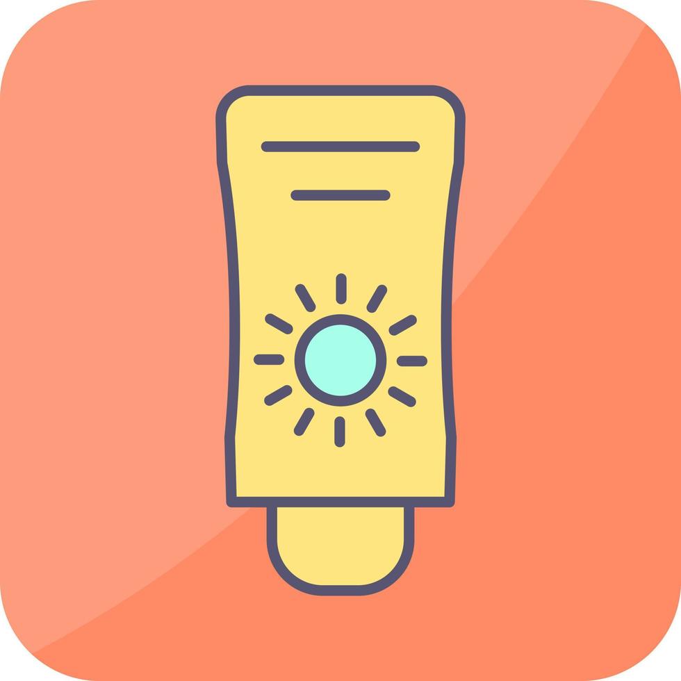 Sun Cream Vector Icon