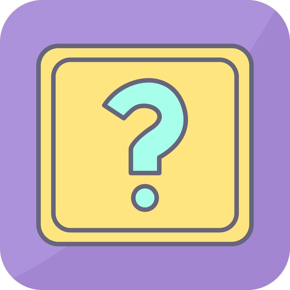 Unique Question Mark Vector Icon