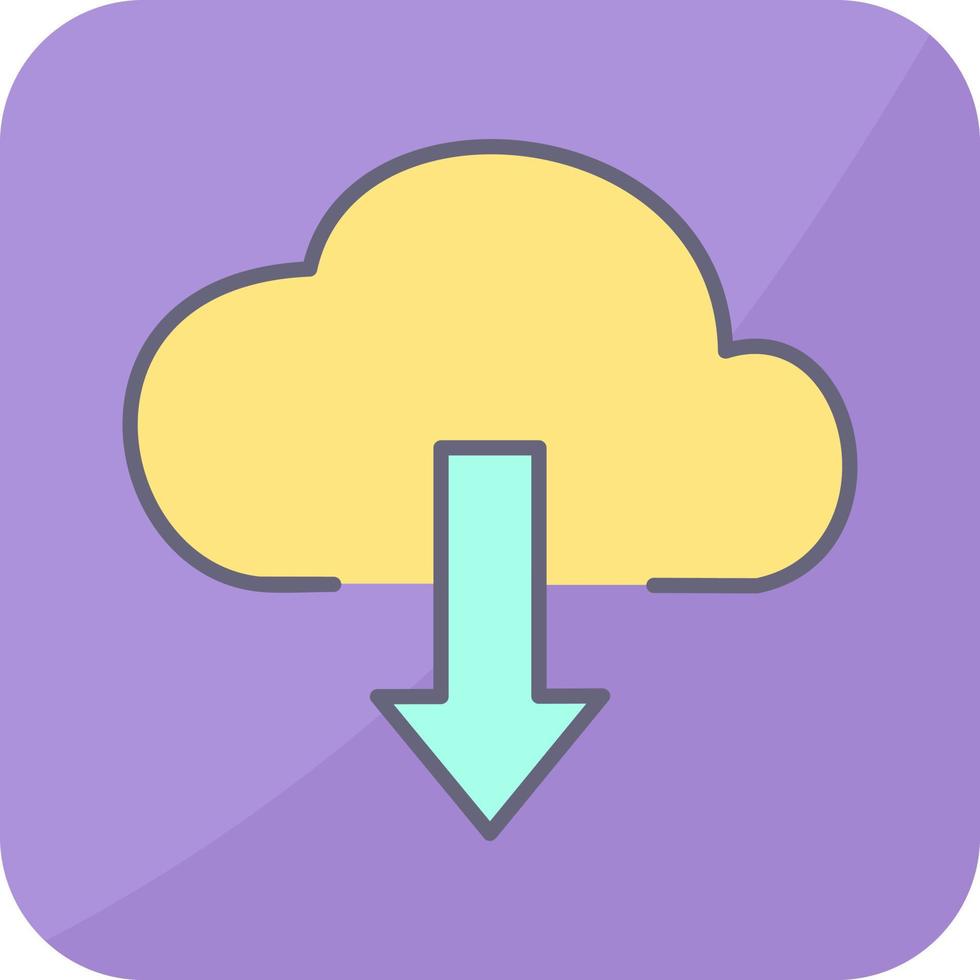 Download from Cloud Vector Icon