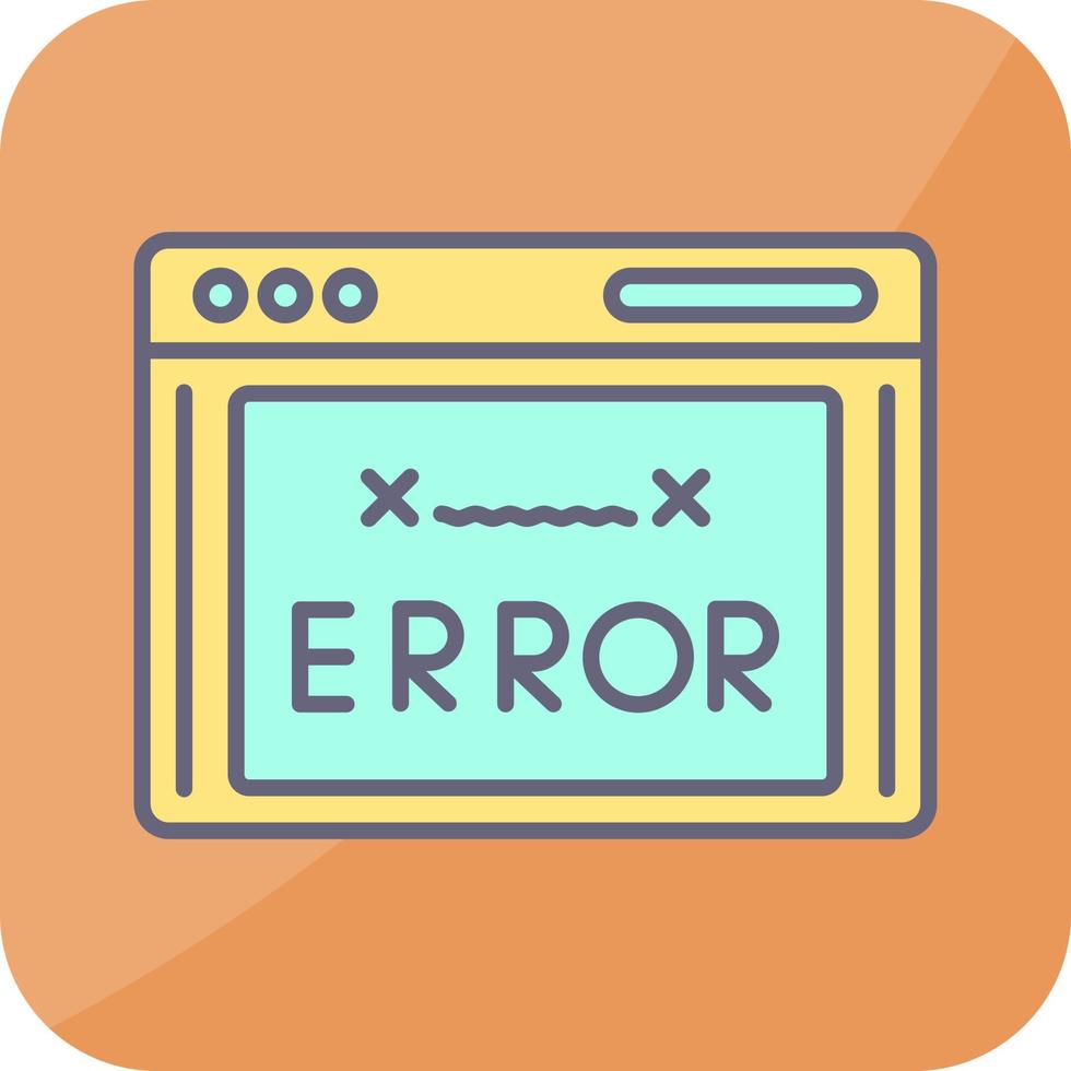 icono de vector de código de error