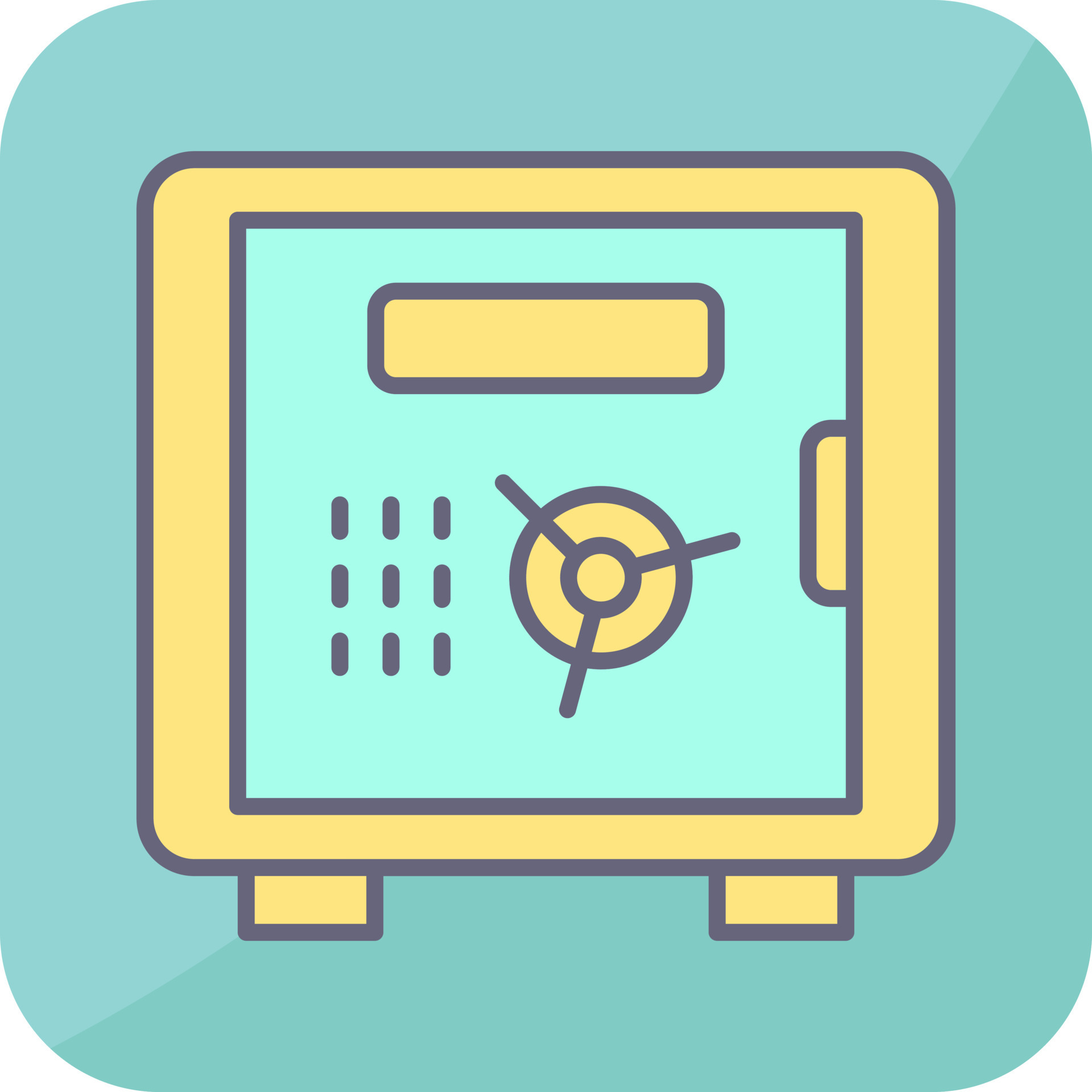 Safe Box Vector Icon 18756040 Vector Art at Vecteezy