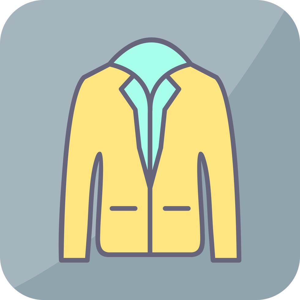 icono de vector de chaqueta elegante