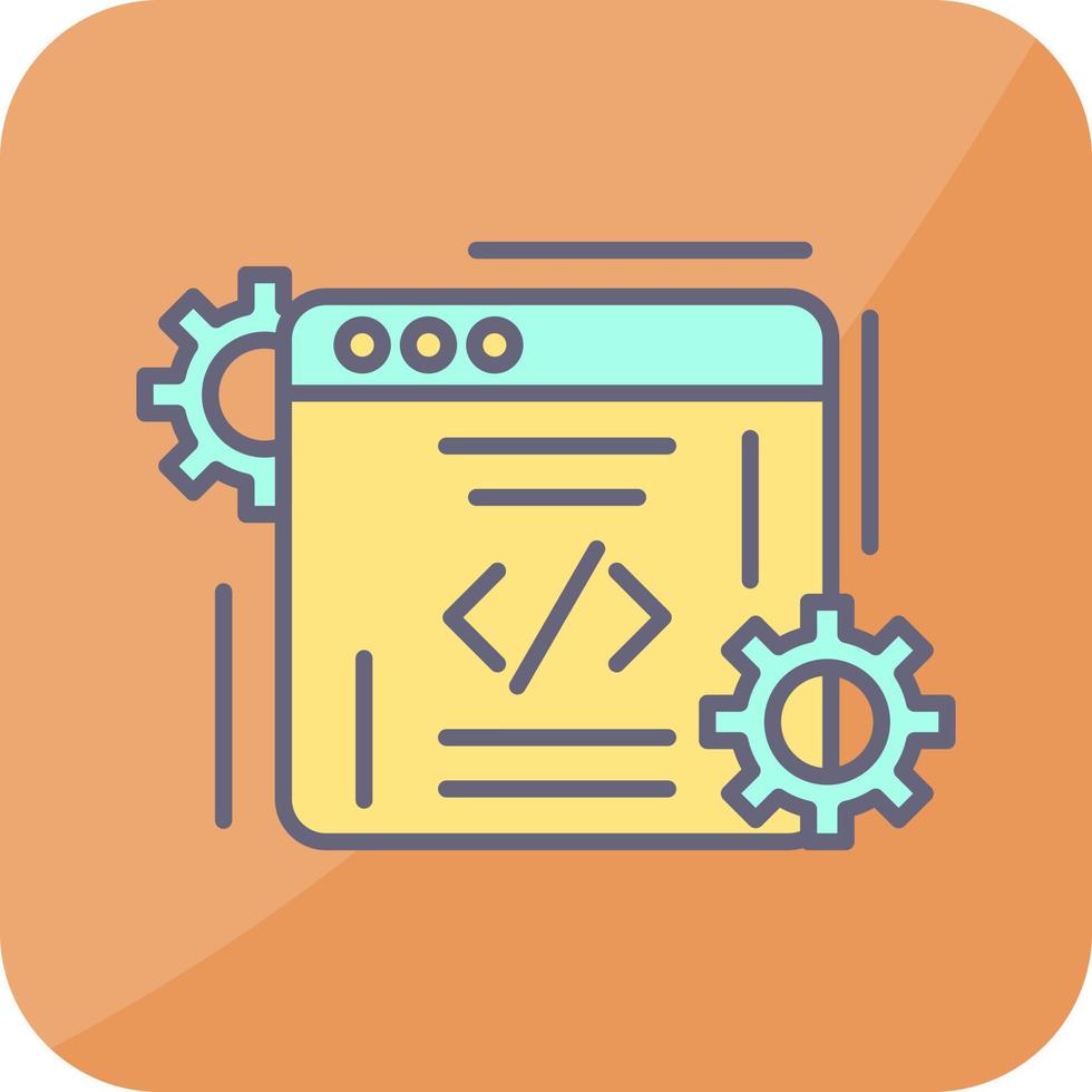 icono de vector de codificación