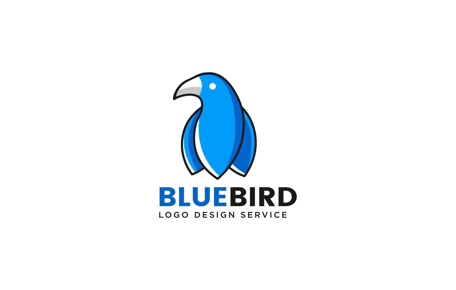 logotipo de pájaro o icono de logotipo de pájaro colorido vector