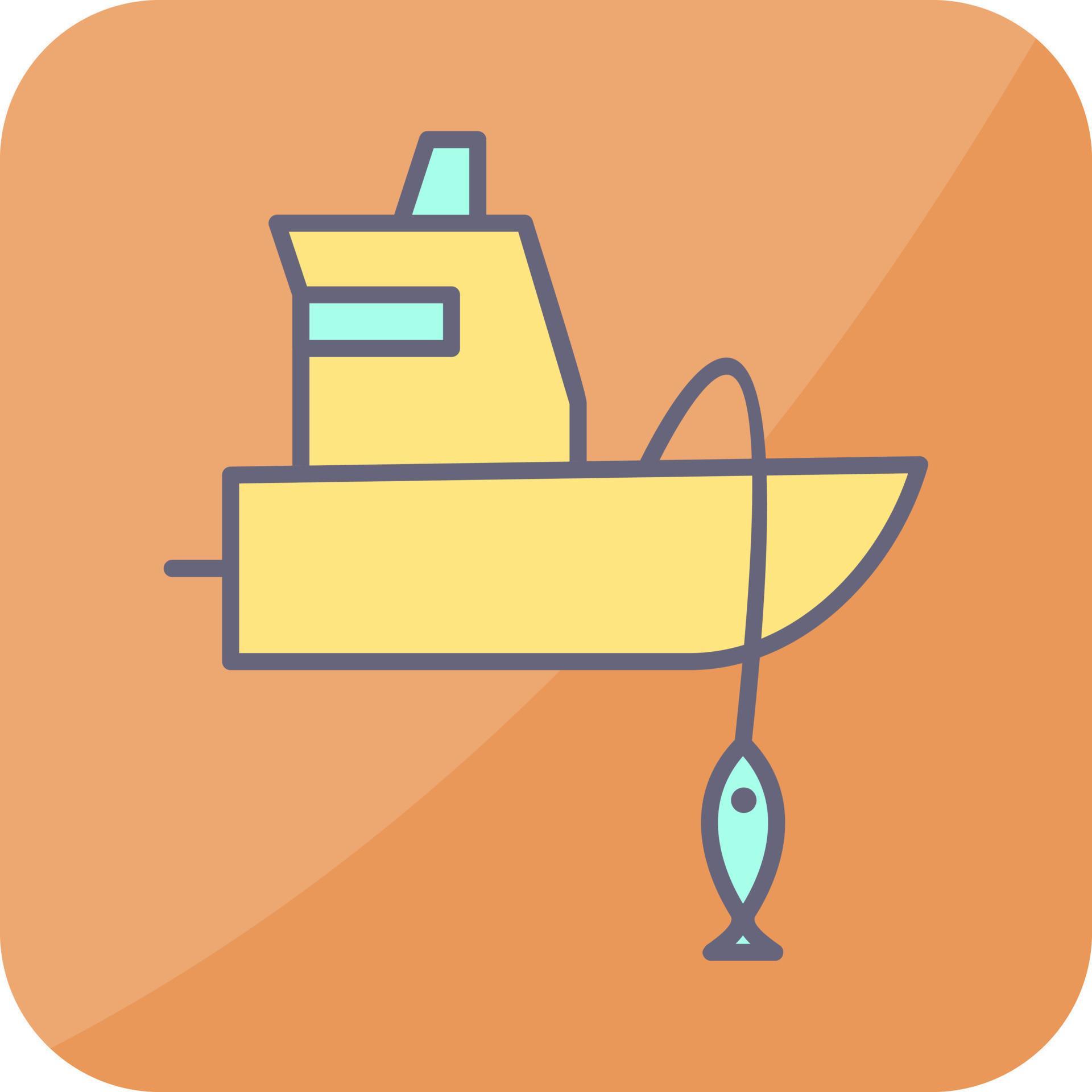 Fishing Boat Vector Icon 18756620 Vector Art at Vecteezy