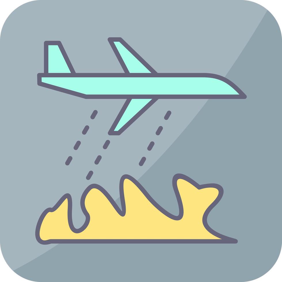 Unique Firefighter Plane Vector Icon