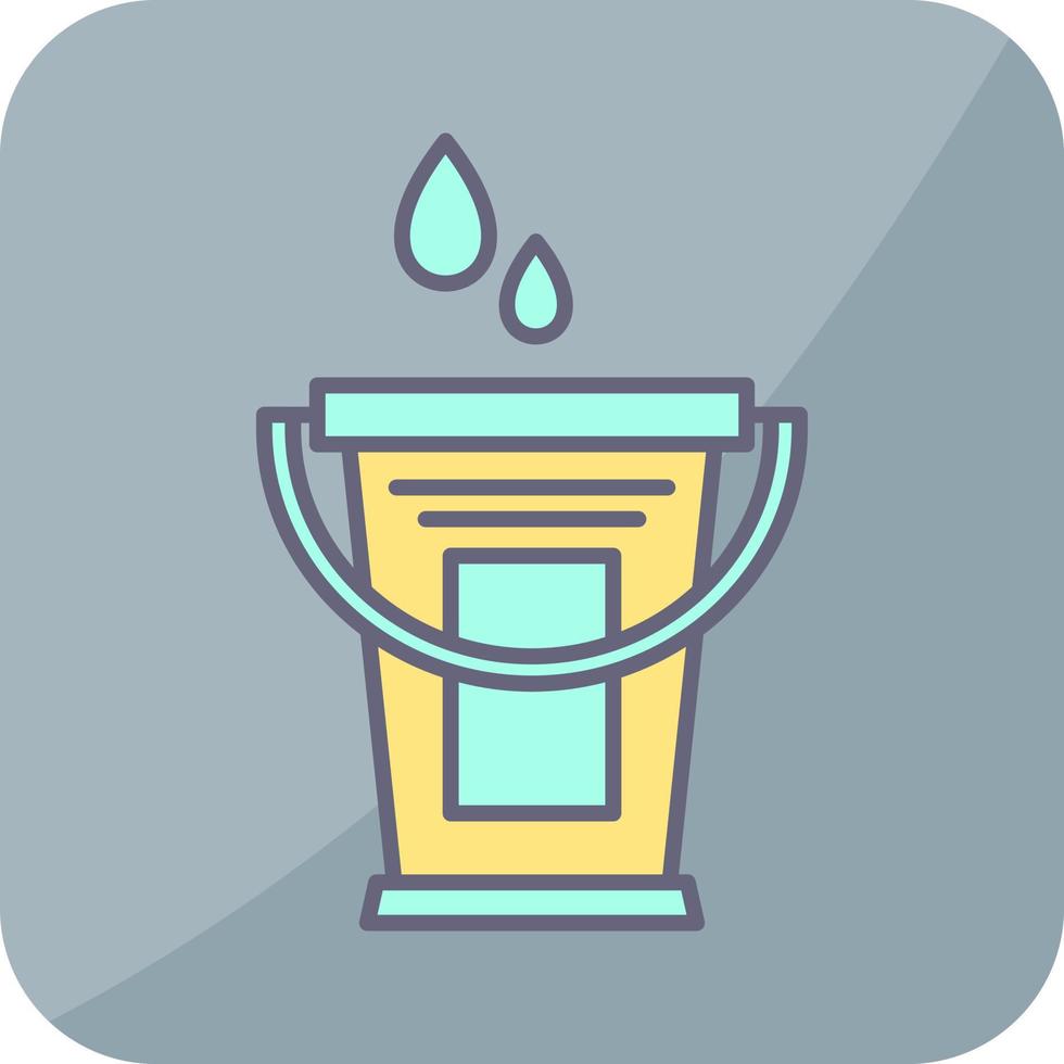 Water Bucket Vector Icon
