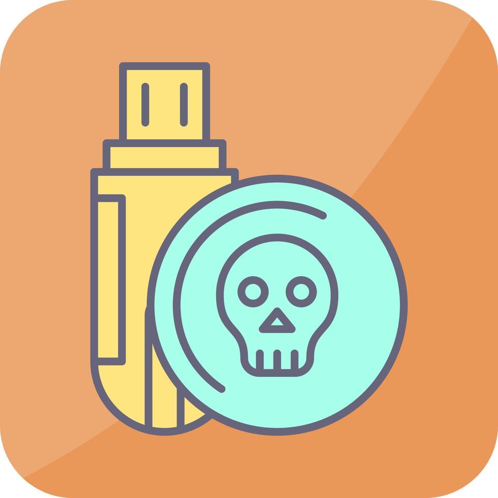 Infected Usb Drive Vector Icon