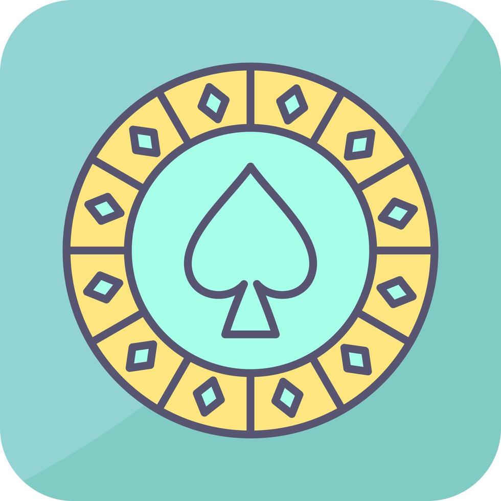 Spade Chip Vector Icon