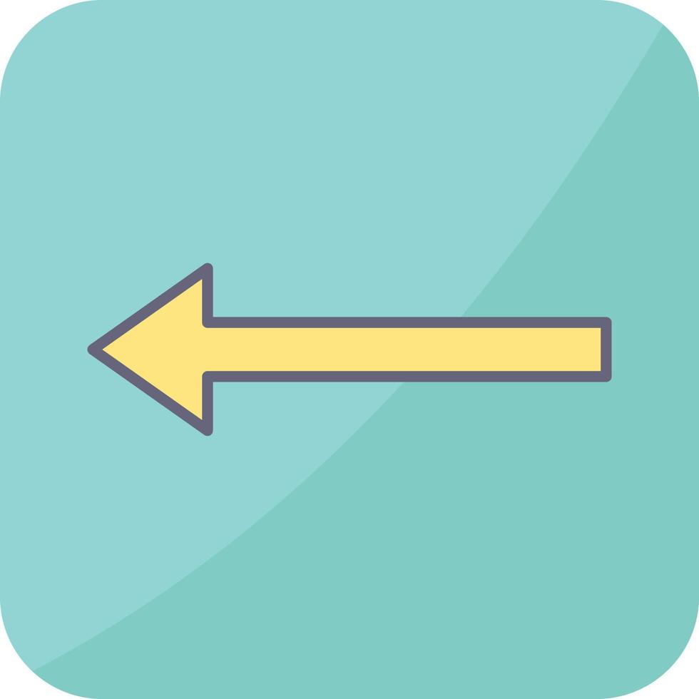 Unique Left Arrow Vector Icon