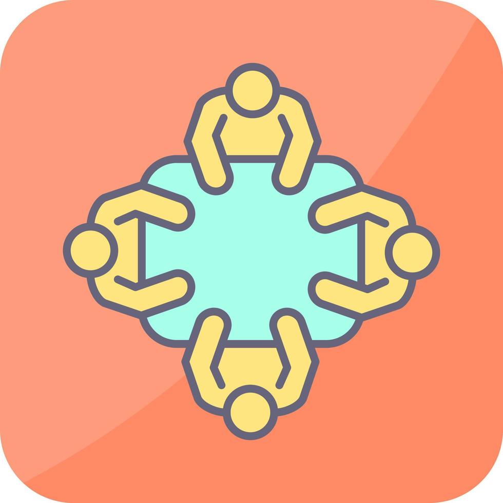 Staff Meeting Vector Icon