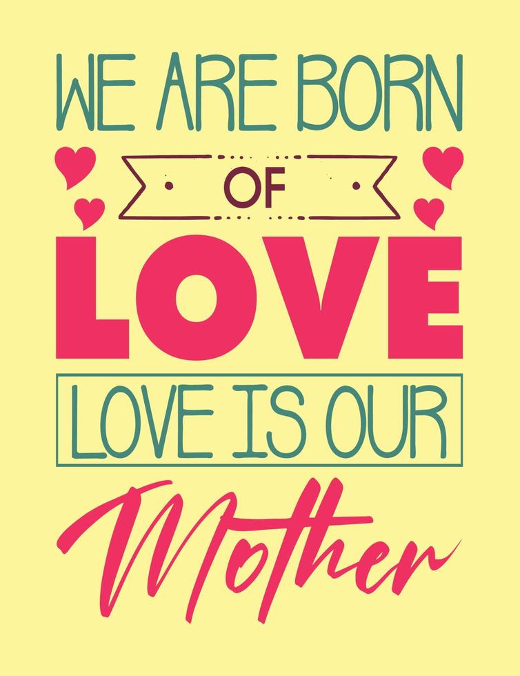 Short and sweet mother day quotes vector