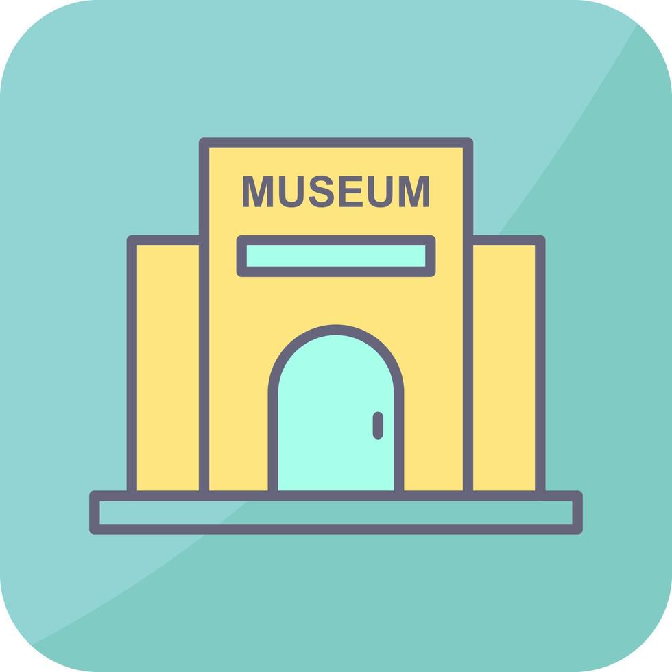 icono de vector de edificio de museo