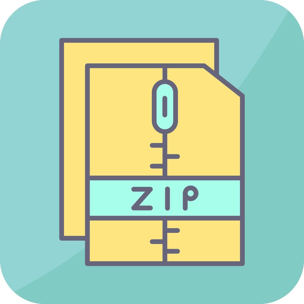 Zip File Vector Icon