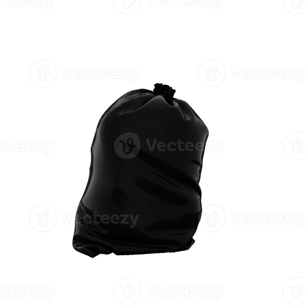 black trash bag isolated png