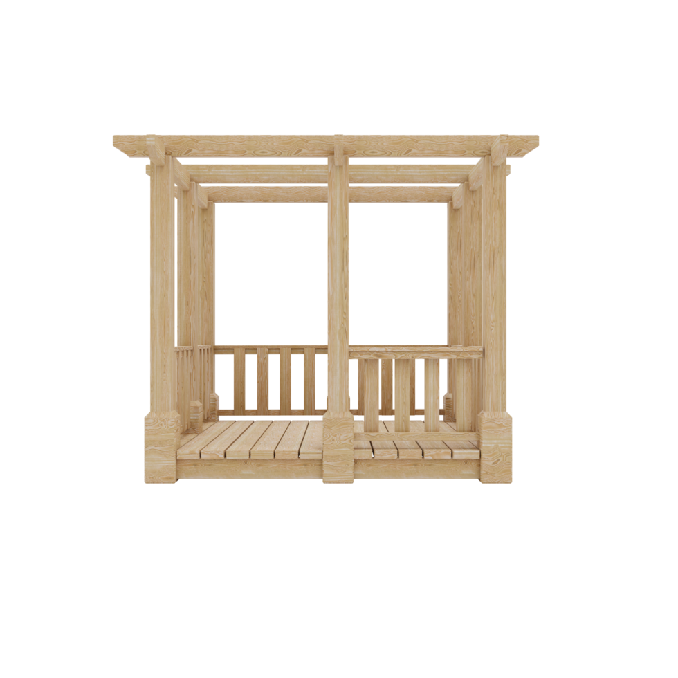 3d pergola geïsoleerd png