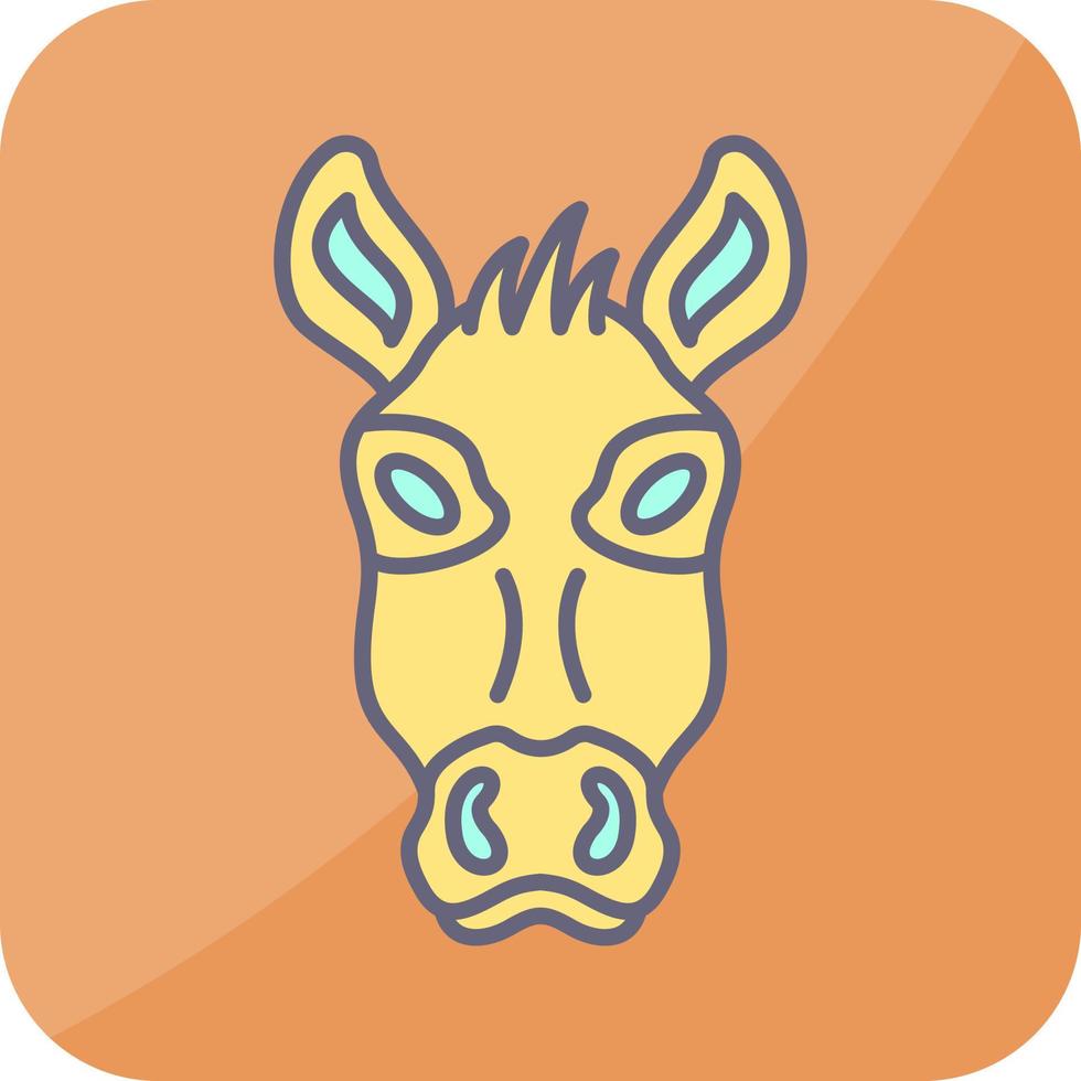 icono de vector de burro