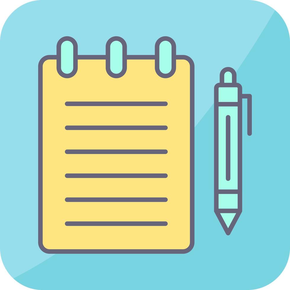 Notepad Vector Icon