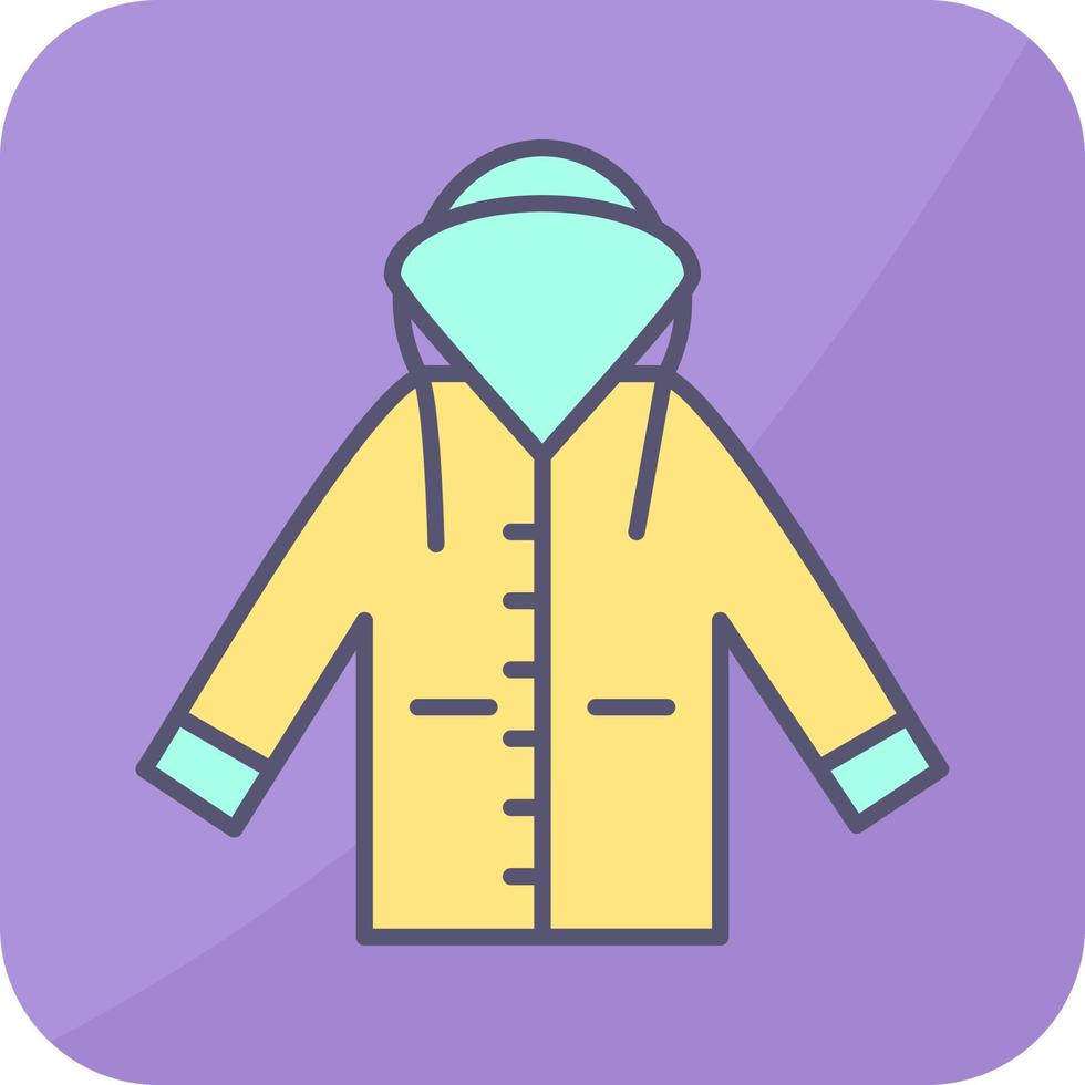 icono de vector de impermeable