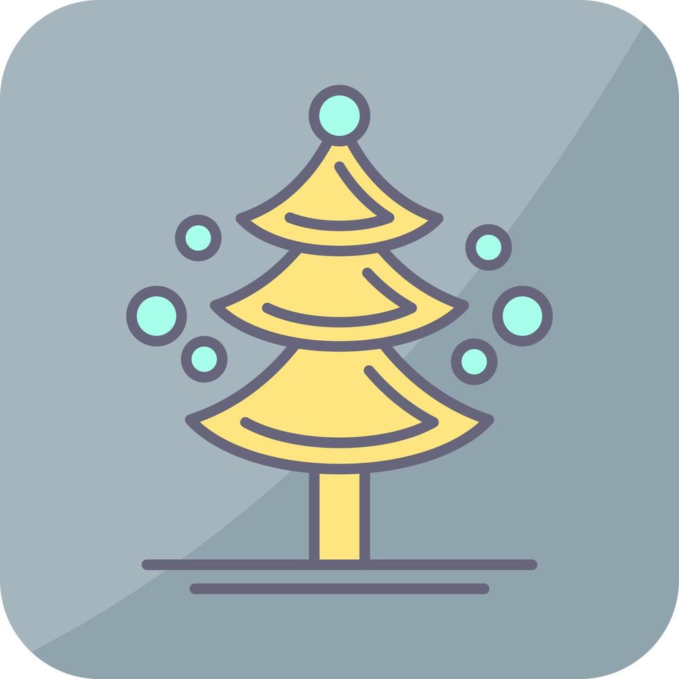 icono de vector de árbol de pino