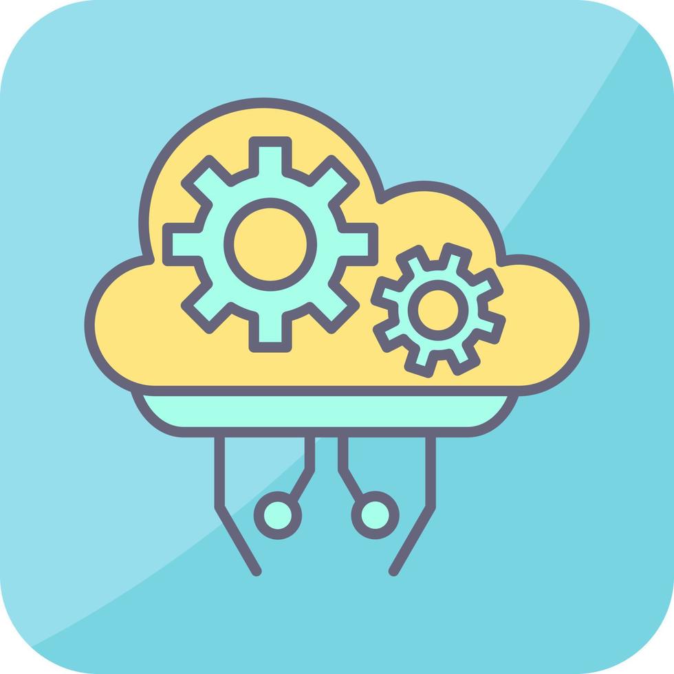 Cloud Computing Vector Icon