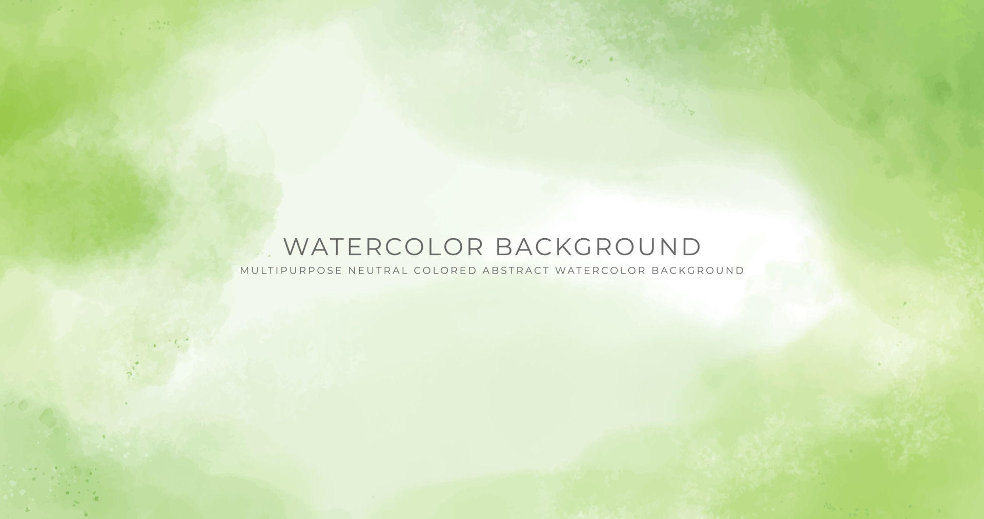Abstract horizontal watercolor background. Neutral light colored empty