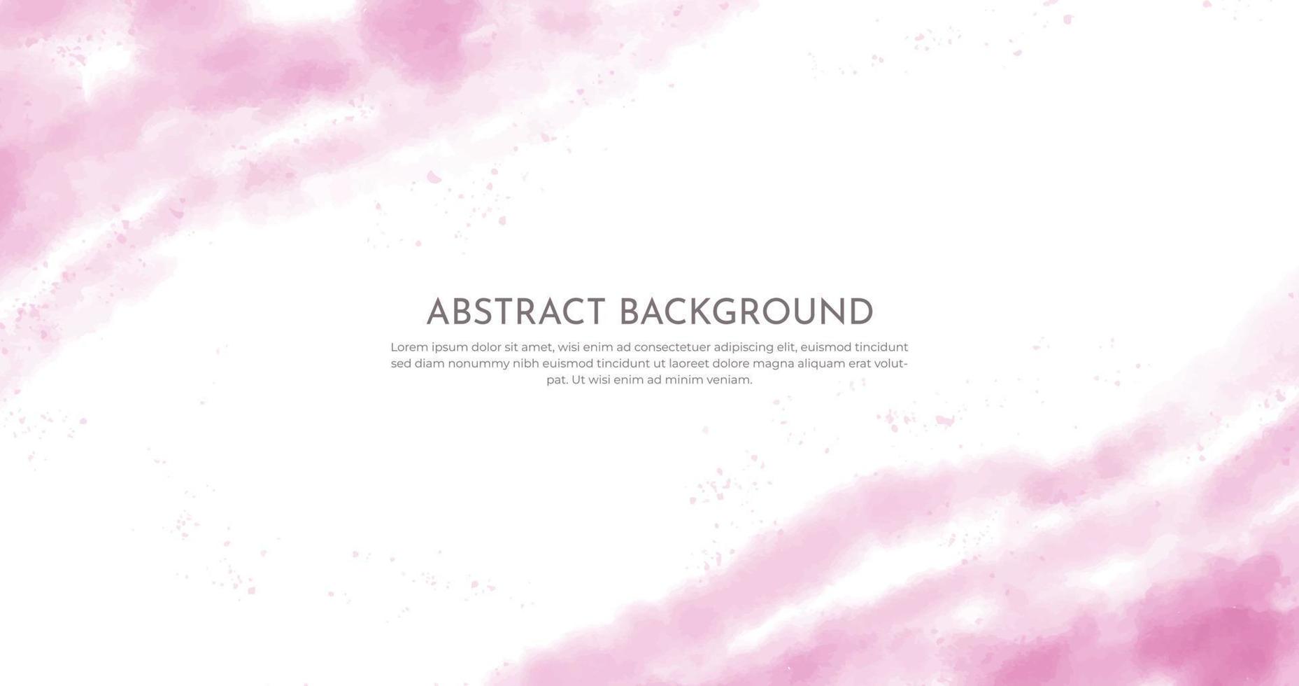 Abstract horizontal watercolor background. Neutral light colored empty space background illustration vector