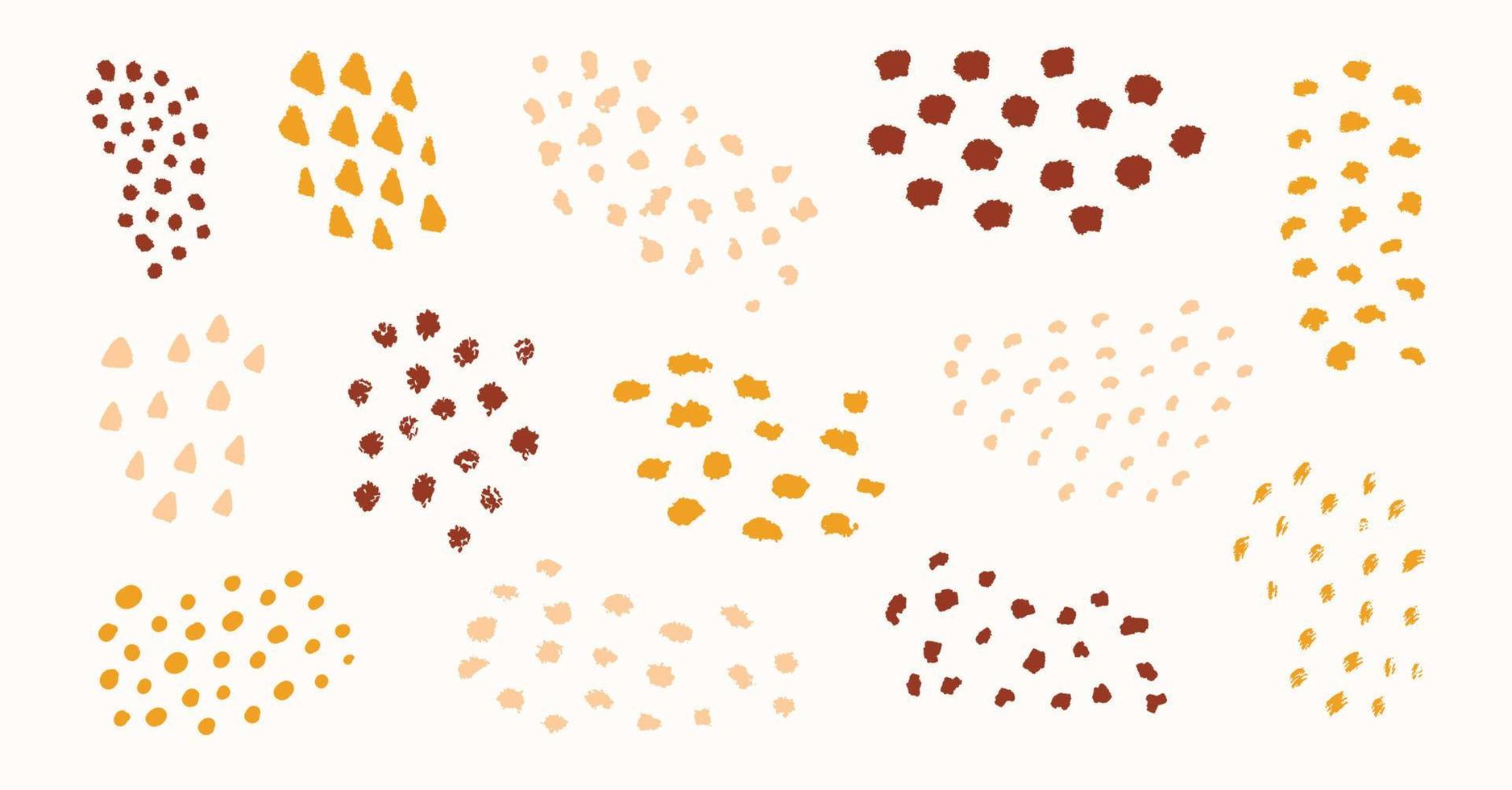 Organic blob dots shape. irregular round vector element