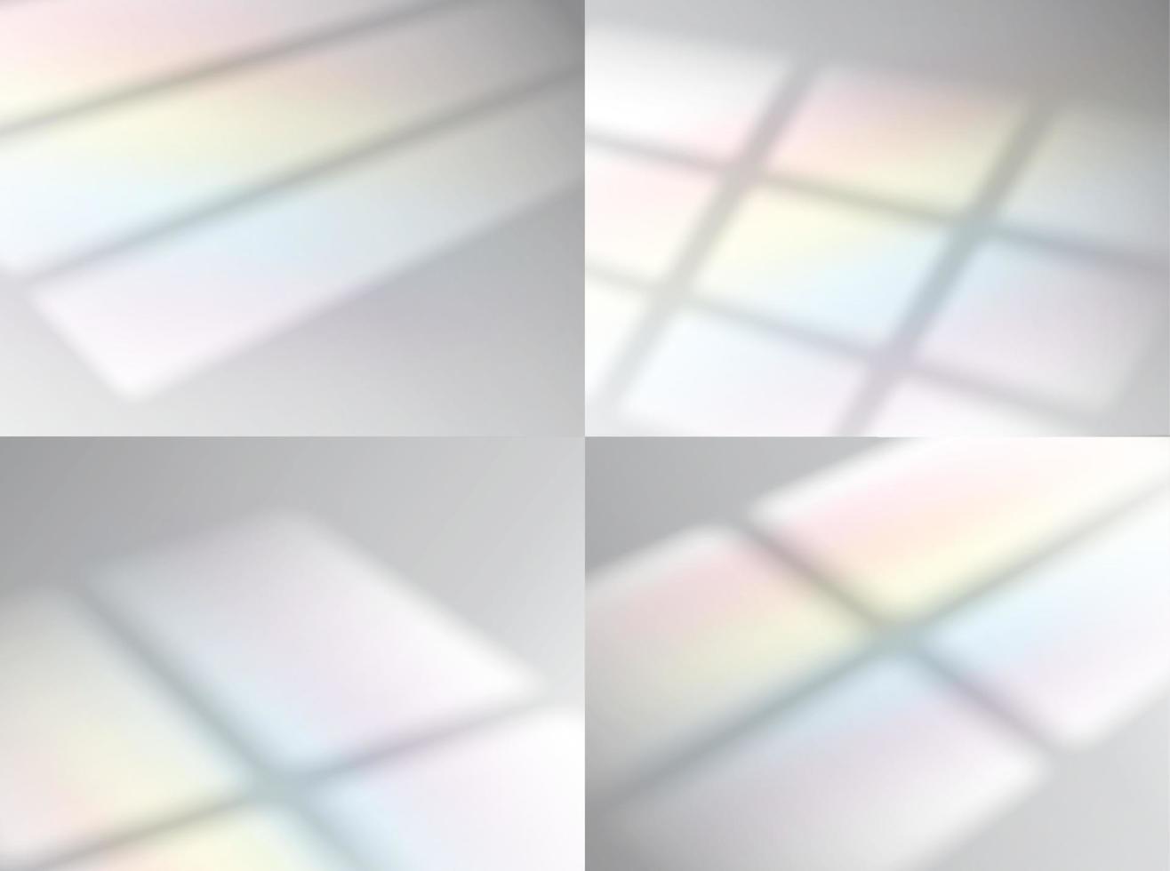 Overlay rainbow shadow from the window background vector