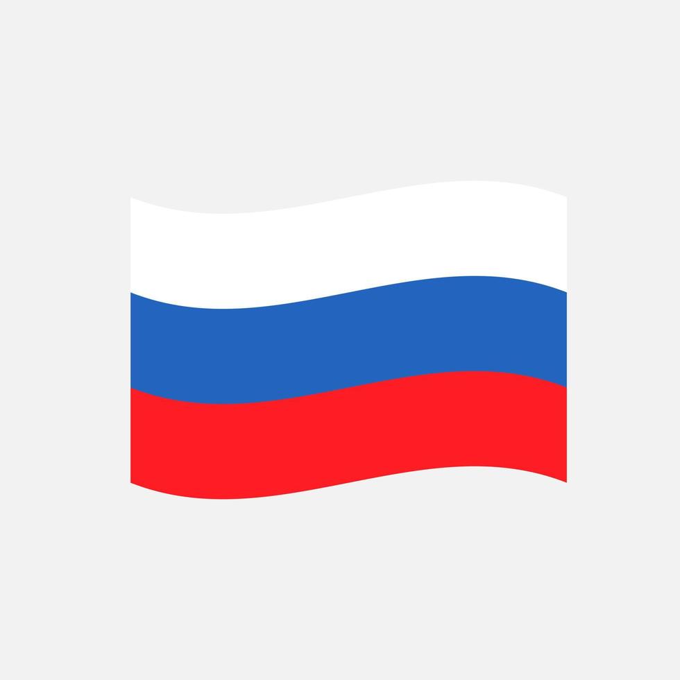 Wave Russian flag on a gray background 18757590 Vector Art at Vecteezy