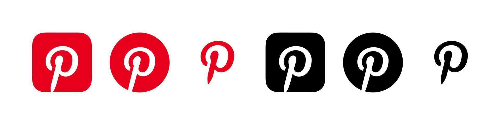 pinterest logo vector, símbolo de pinterest, icono de pinterest vector libre