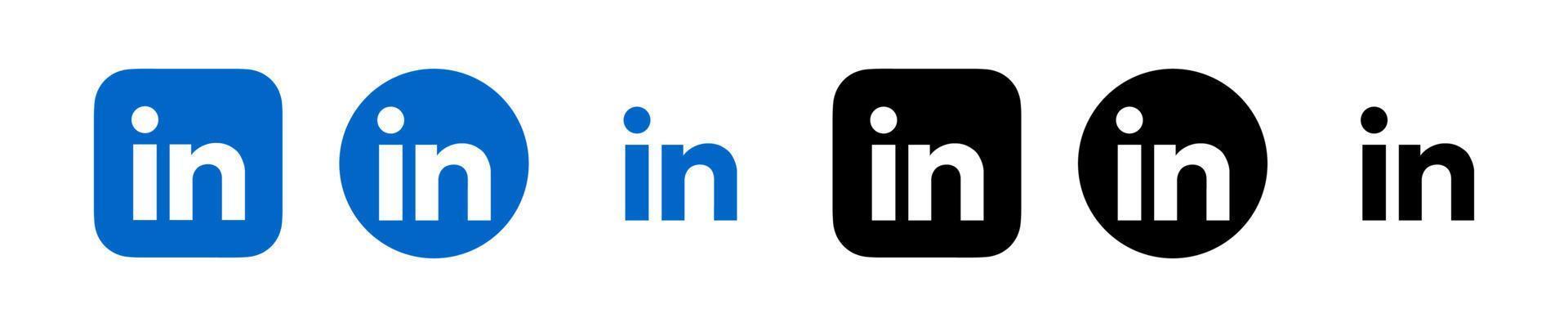 vector logo de linkedin, símbolo de linkedin, vector libre de icono de linkedin