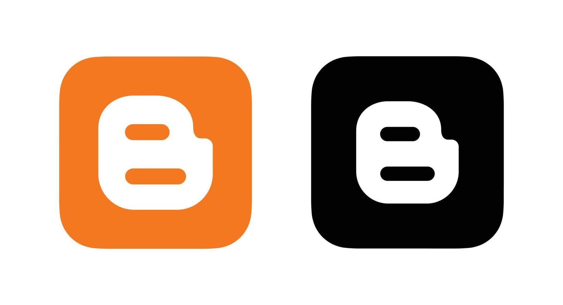 Blogger logo, Blogger icon free vector