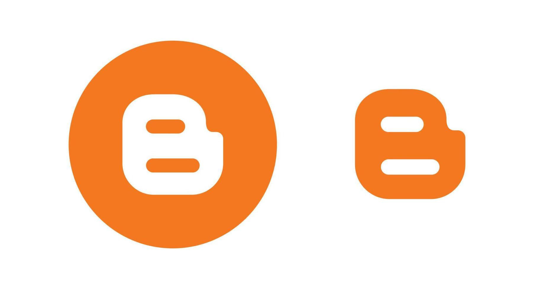 logo de blogger, icono de blogger vector gratis