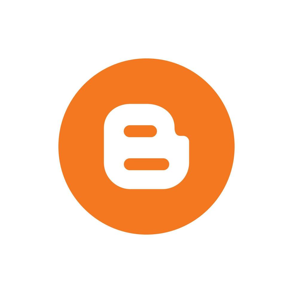 Blogger logo, Blogger icon free vector
